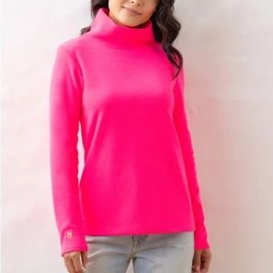 NWT Neon Pink Dudley Stephens Greenpoint Turtleneck